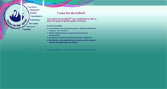 Desktop Screenshot of centerforthegifted.org